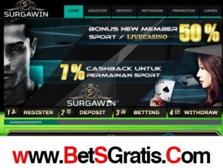 SurgaWin Bonus New Member 50%
