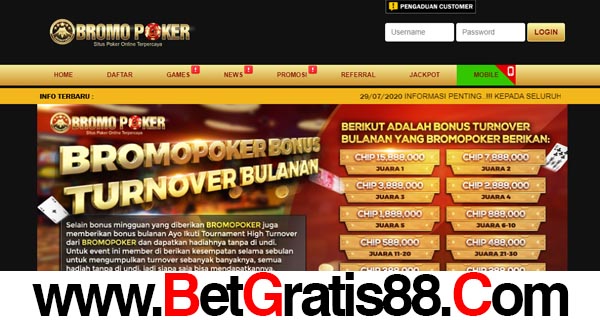 Bromopoker Bonus Turnover Bulanan Bromopoker Bonus Turnover Bulanan