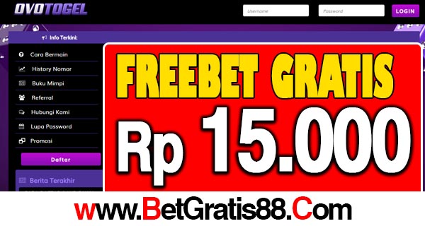 OVOTogel Freebet Gratis Rp 15.000 Tanpa Deposit OVOTogel Freebet Gratis Rp 15.000 Tanpa Deposit