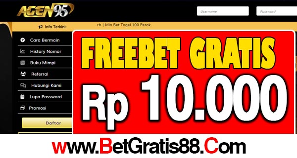 AGEN95 Freebet Gratis Rp 10.000 Tanpa Deposit AGEN95 Freebet Gratis Rp 10.000 Tanpa Deposit