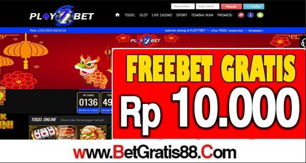 PLAY77BET Freebet Gratis Rp 10.000 Tanpa Deposit PLAY77BET Freebet Gratis Rp 10.000 Tanpa Deposit