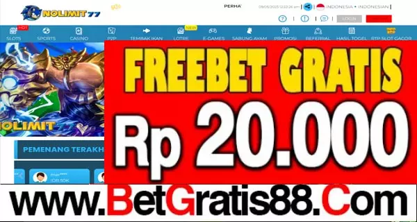 NOLIMIT77 Freebet Gratis Rp 20.000 Tanpa Deposit NOLIMIT77 Freebet Gratis Rp 20.000 Tanpa Deposit