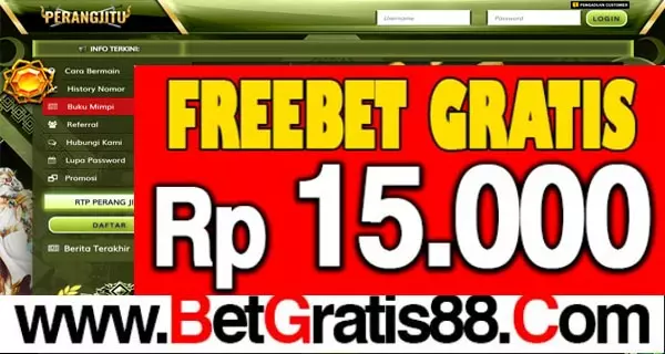 PERANGJITU Freebet Gratis RP 15.000 Tanpa Deposit